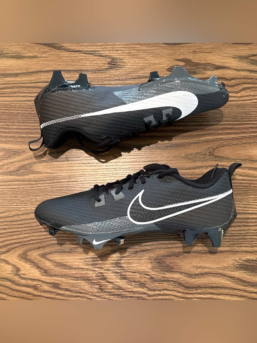 Size 10.5 Nike Vapor Edge Speed 360 2 Black Smoke Grey Football Cleat DA5455-010